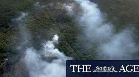 Bushfire burns in Victoria's Cape Otway