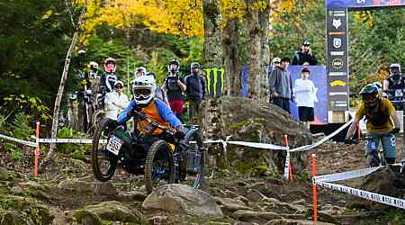 For the first time ever, adaptive MTBers competed on the pro downhill course at the US Open