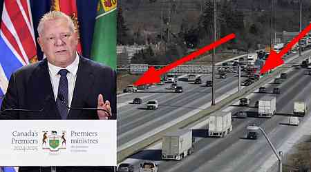 Ontario Premier Doug Ford says he is 'OK' after OPP vehicle he was in was 'sideswiped' in Highway 401 collision