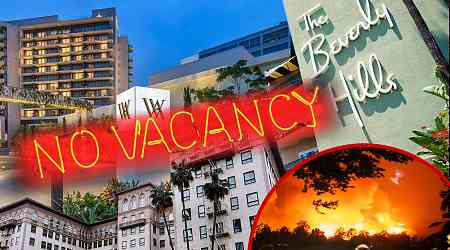 Los Angeles Hotels Packed to the Gills Amid Massive Wildfires