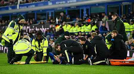 Everton star Armando Broja given oxygen and taken off on stretcher in agony