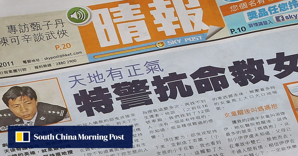 Hong Kong newspaper Sky Post to cease print edition next month after 12-year run, as market dwindles for complimentary publications