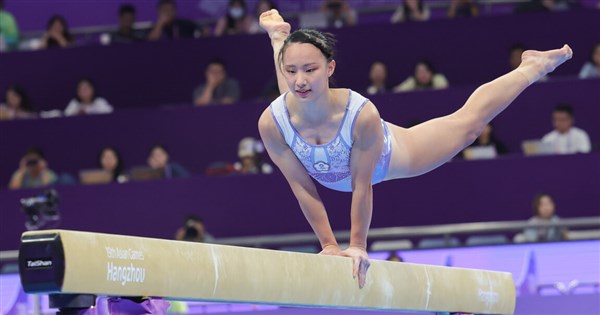 Taiwan bags bronze in women's balance beam at Asian Games