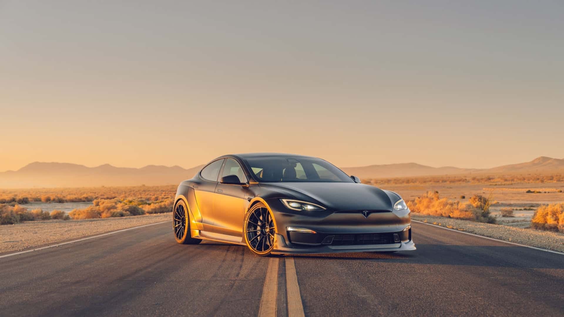 Unplugged Performance Reveals Upgraded Tesla Model S "Dark Knight"