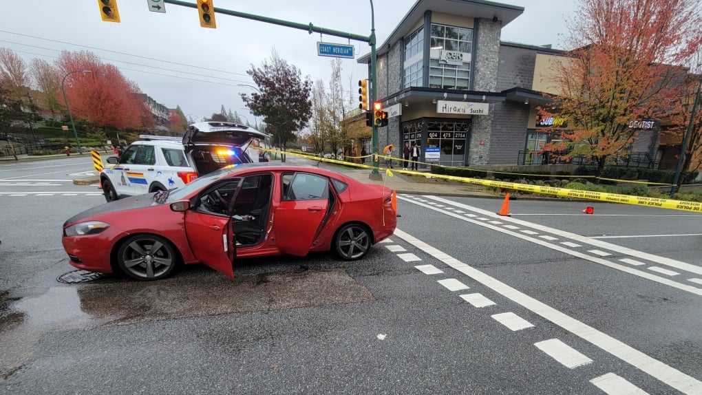 Man 'disregarded' police tape, drove into fatal crash scene in Coquitlam, B.C., RCMP say