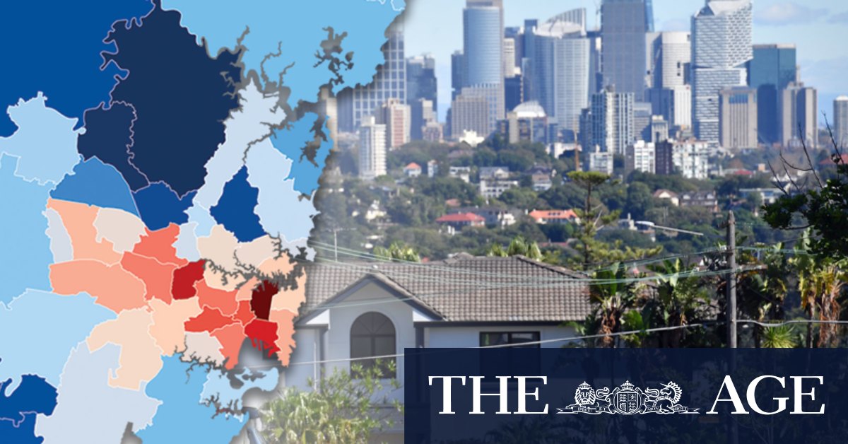 The Sydney suburbs with the most spare bedrooms