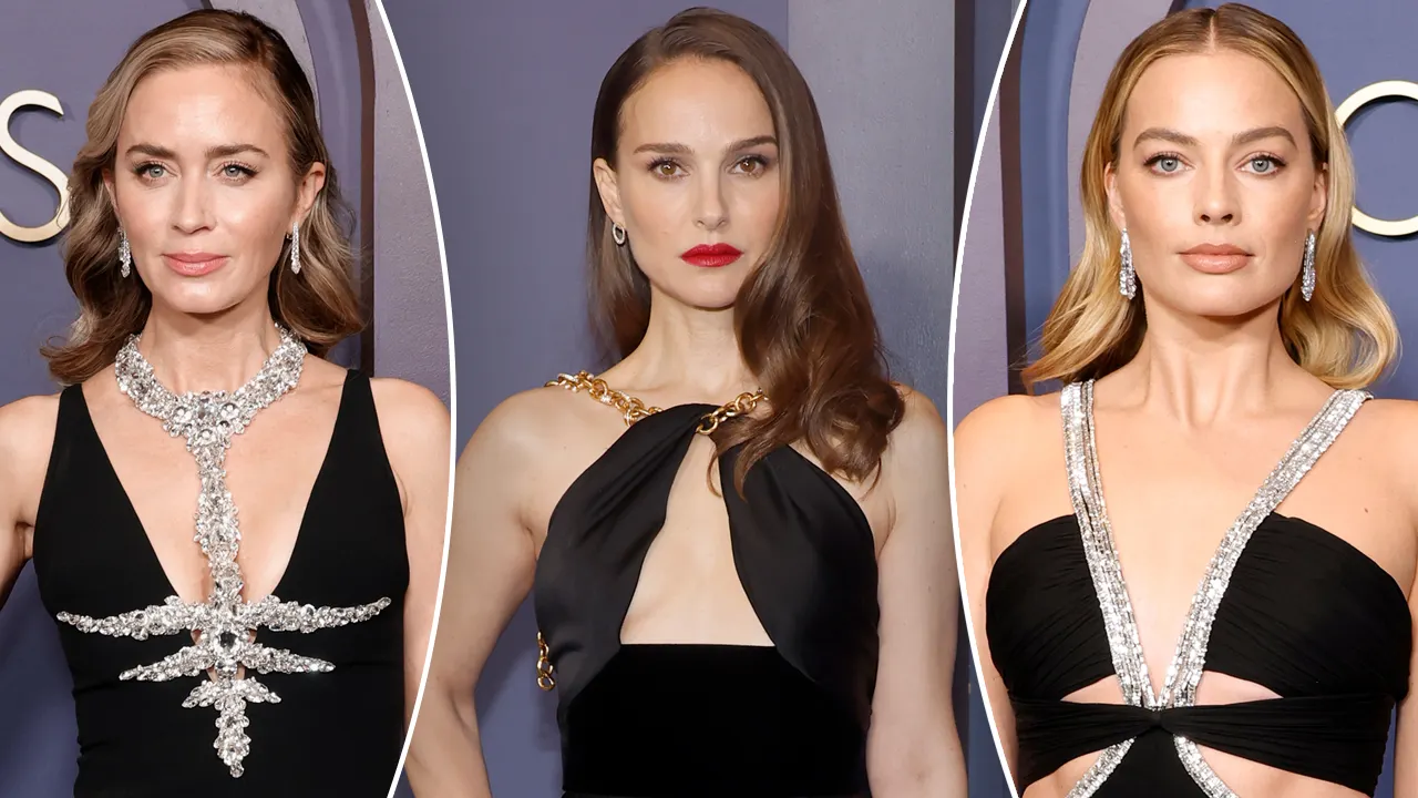 Emily Blunt, Margot Robbie and Natalie Portman rock cutouts and plunging necklines on red carpet: PHOTOS