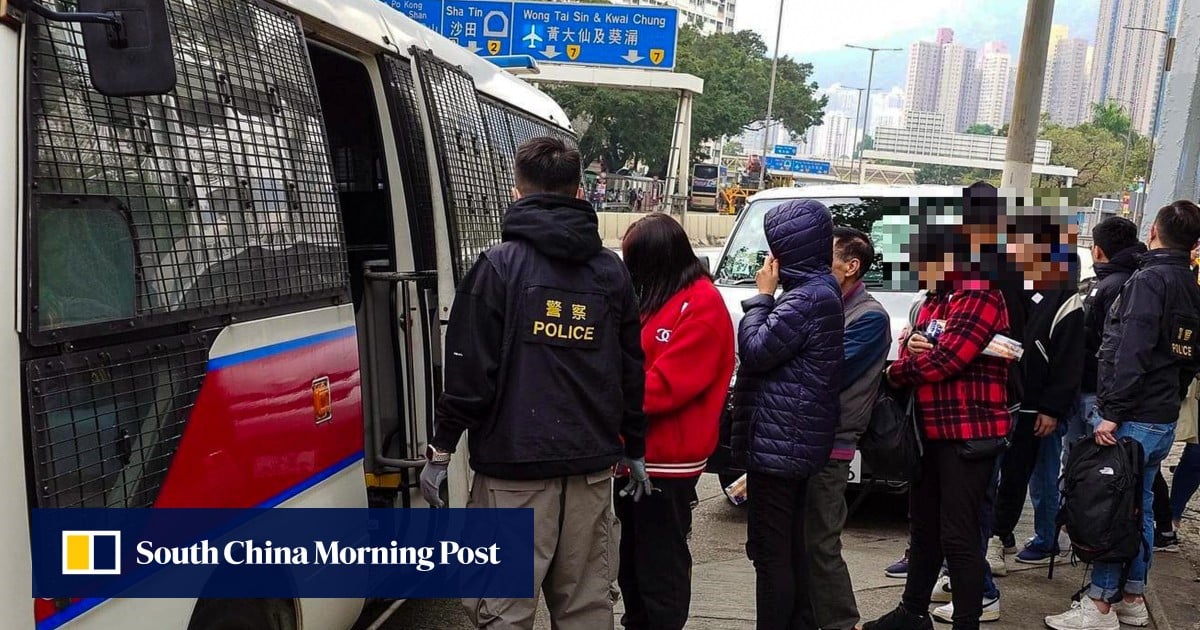 Hong Kong police arrest 347 people in citywide crackdown on triad-controlled drug, sex and gambling businesses