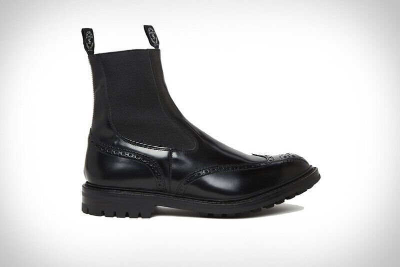 Hybrid Brogue-Like Boots - The Todd Snyder x Tricker's Henry Wing Cap Chelsea Boot is Ultra-Chic (TrendHunter.com)