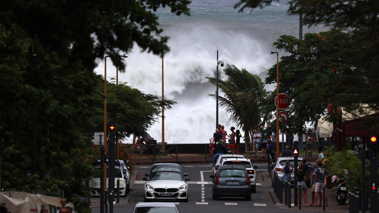 Residents of France's Reunion Island hunker down as Cyclone Belal barrels in