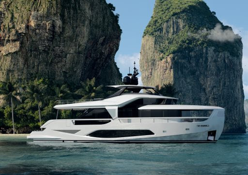 Ferretti unveils new 24m INFYNITO 80 yacht with an ‘all-seasons’ terrace