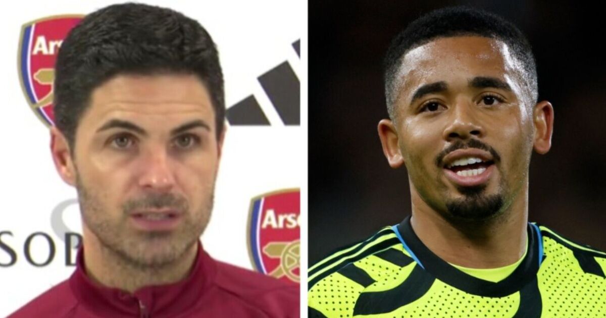 Arsenal boss Mikel Arteta provides injury update on Gabriel Jesus and four more players