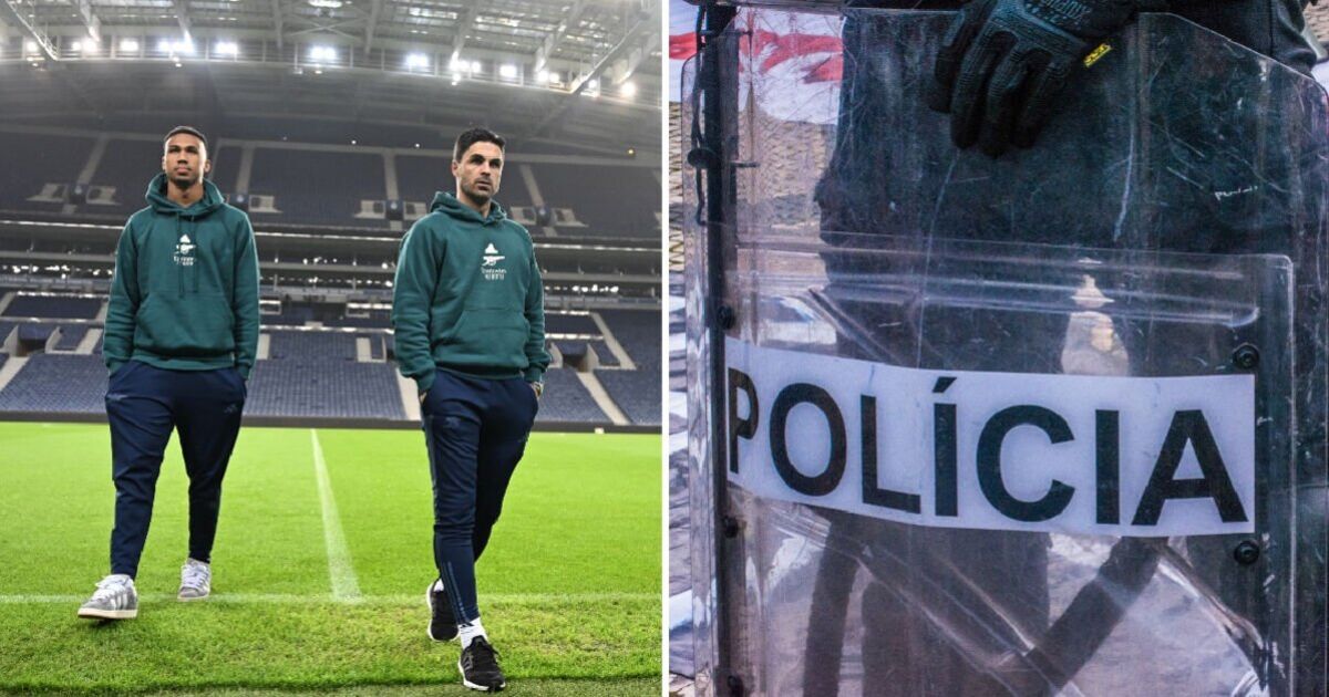 Arsenal 'given extra security' in Porto as police fear trouble at Estadio Dragao