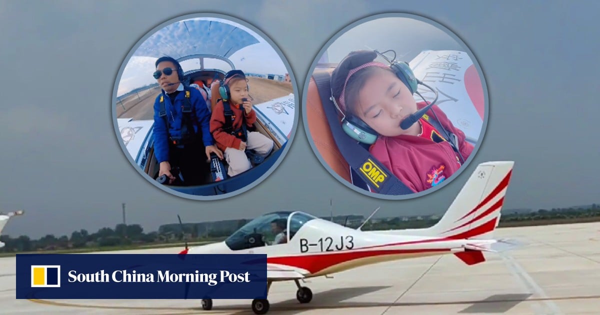 China father flies little girl, 7, in two-seater plane to rural hometown for Lunar New Year to skip traffic jams