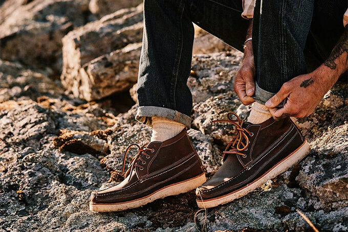 High-Top Moccasin-Style Shoes - The Huckberry x Easymoc Scout Boot is Handcrafted in Maine (TrendHunter.com)