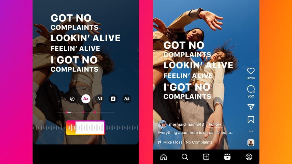 Instagram Rolling Out Stories-Like Song Lyrics Feature to Reels