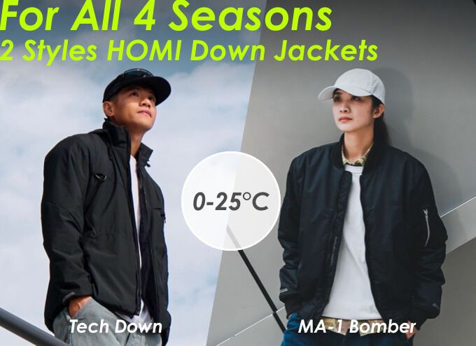 Lightweight Insulating Jackets - HOMI is Crowdfunding for Two Jackets Fit for All Four Seasons (TrendHunter.com)