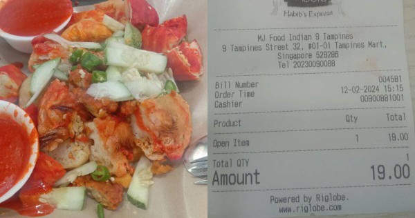 'None of the dishes were meat': Diner shocked after paying $19 for Indian rojak in Tampines
