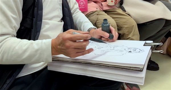 Sketches in Motion: The journey of Taipei's metro artist