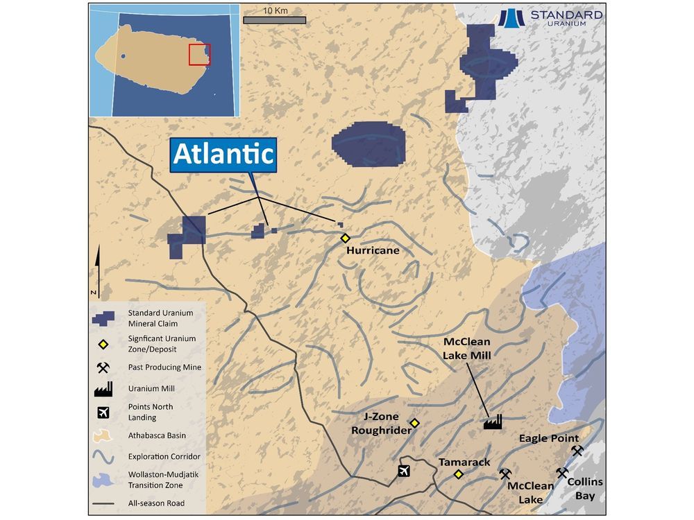 Standard Uranium Signs Definitive Agreement to Option Atlantic Project in Eastern Athabasca Basin