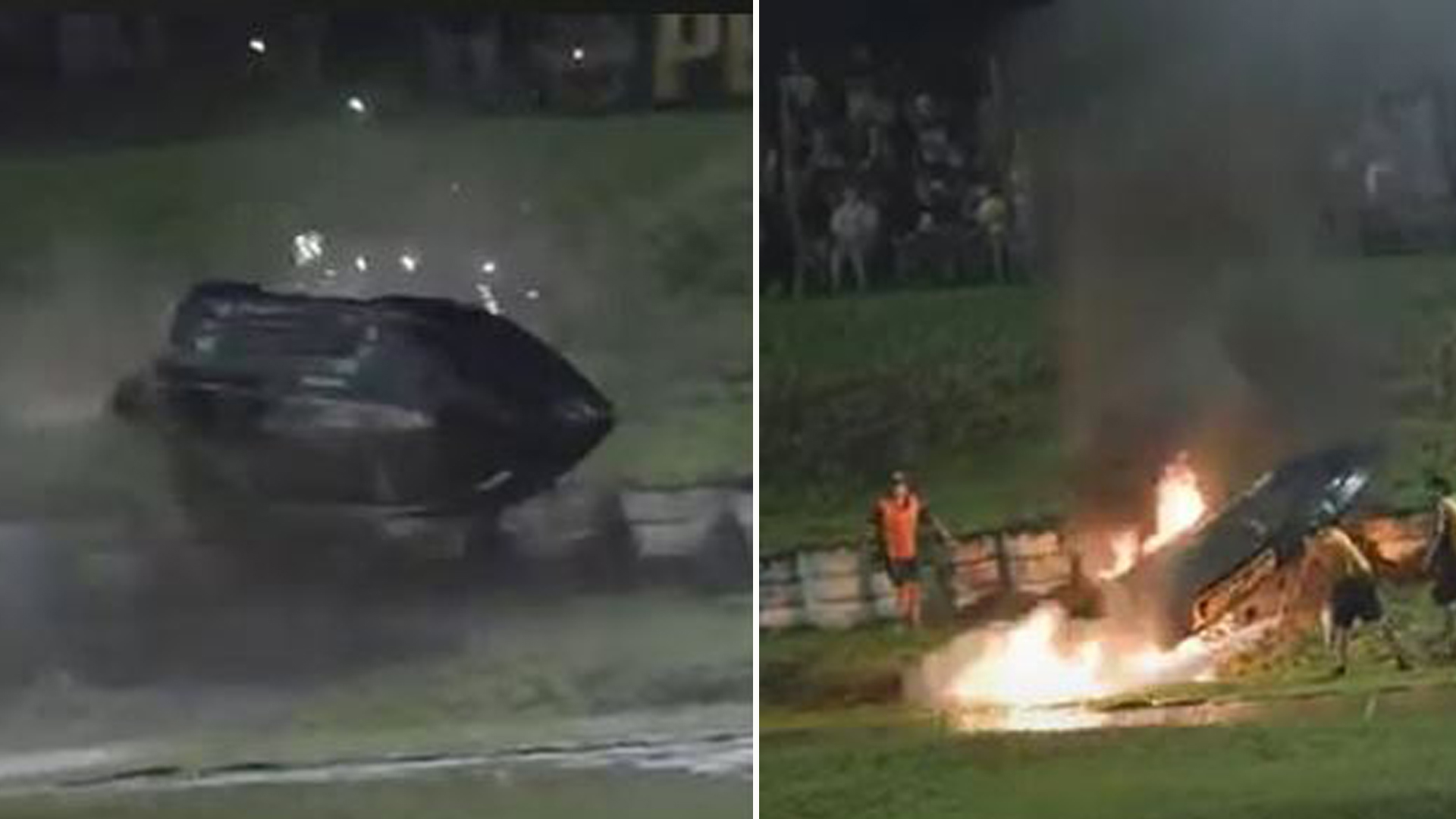 Terrifying moment 18-year-old racer crashes 590-horsepower superboat at high speed as it flips and bursts into flames