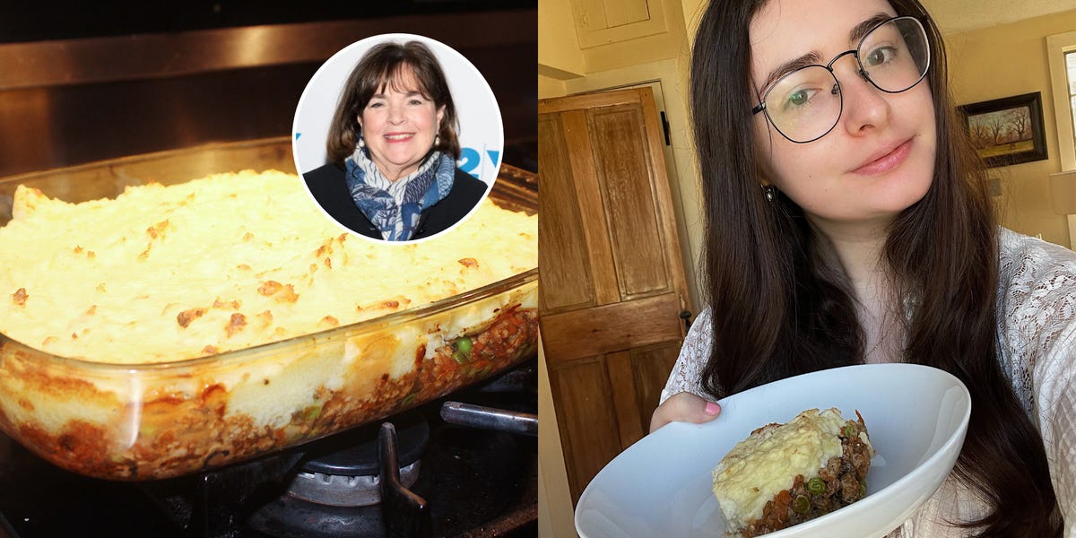 I made Ina Garten's shepherd's pie, and the easy recipe made enough to feed a whole family and still have leftovers