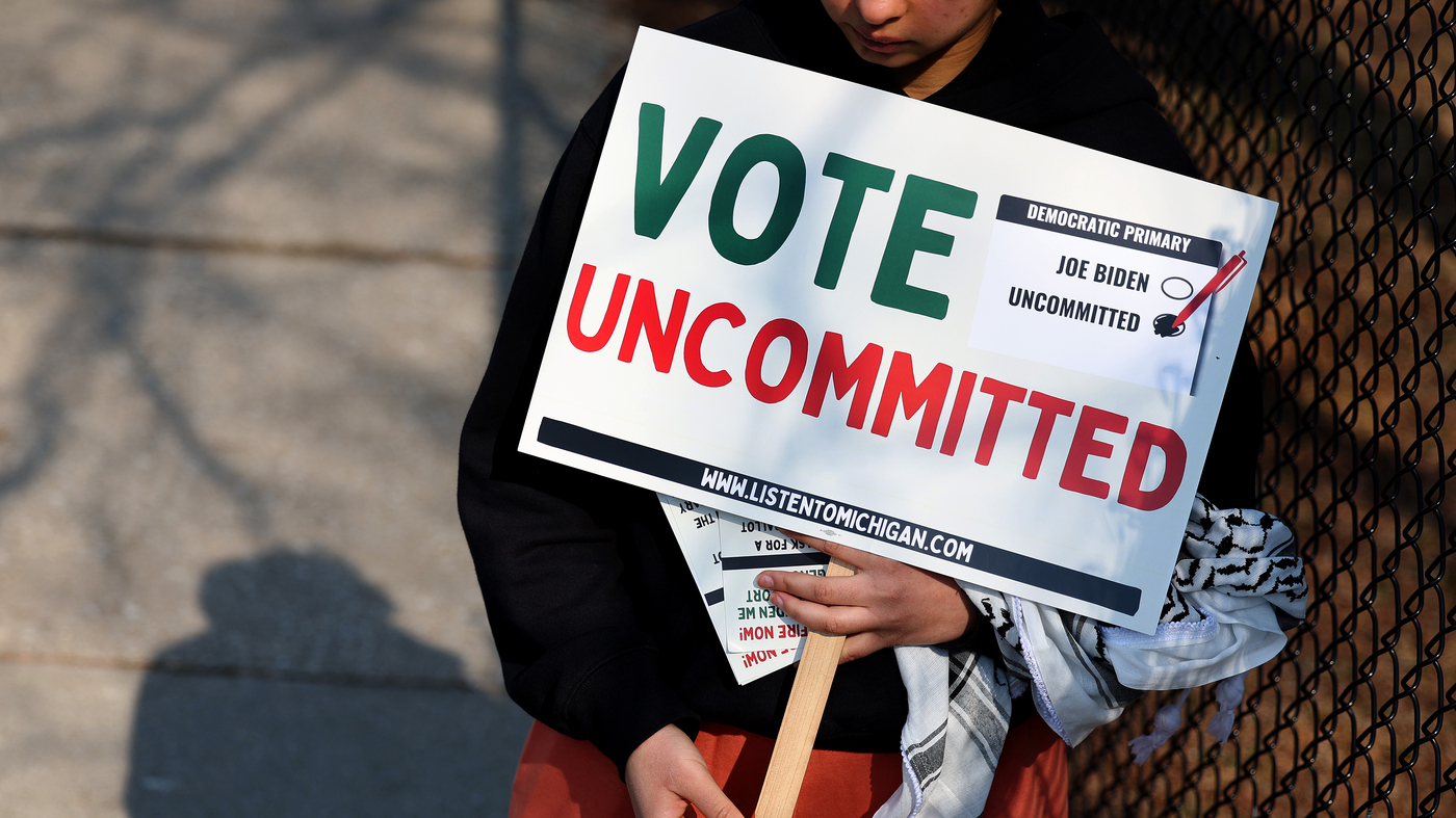 The push to vote 'uncommitted' to Biden in Michigan exceeds goal