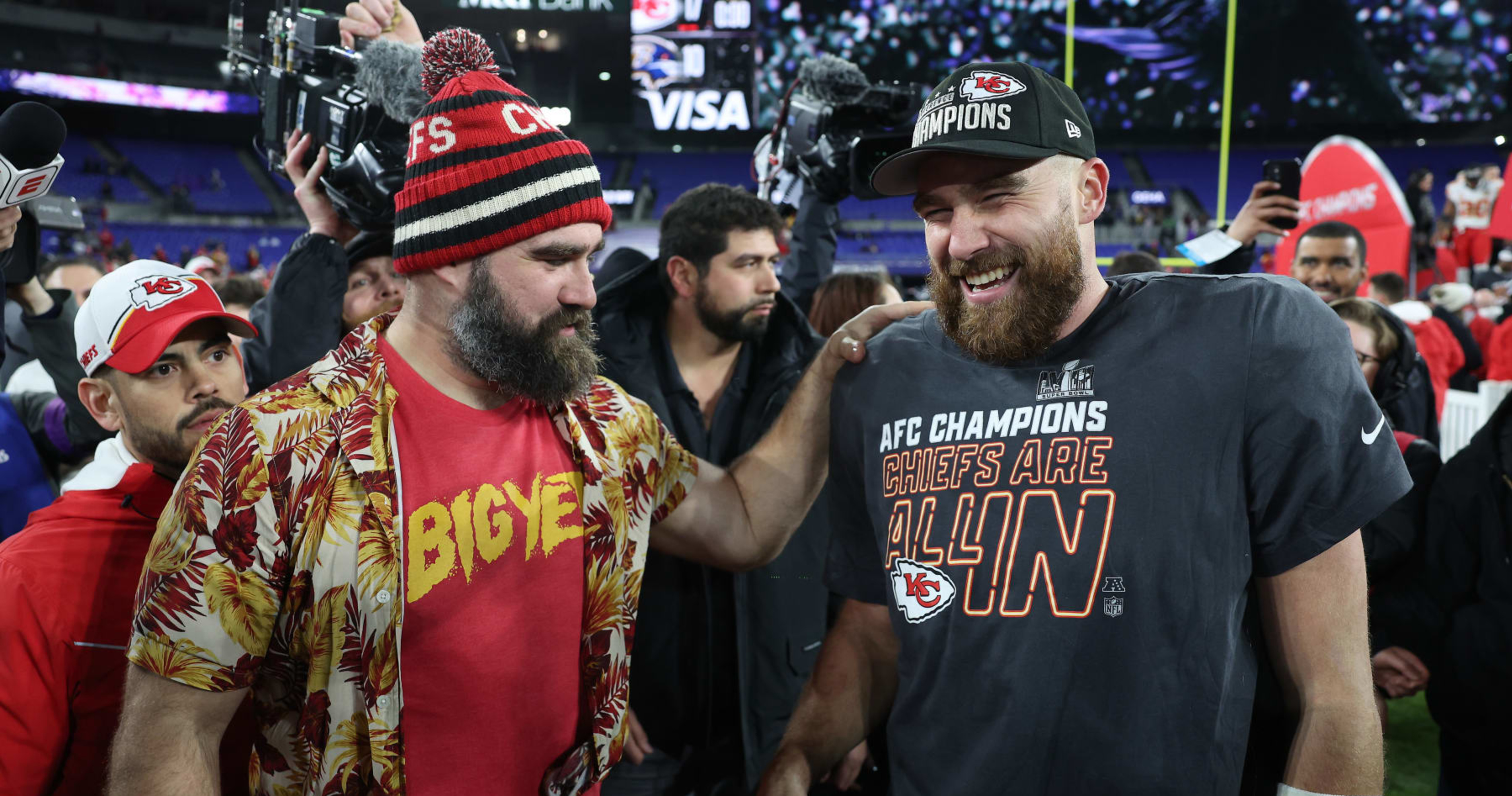 Jason Kelce Responds to Invite to Become Master Bladesmith with Brother Travis