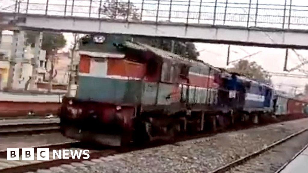 Watch: Runaway India train speeds past station without driver