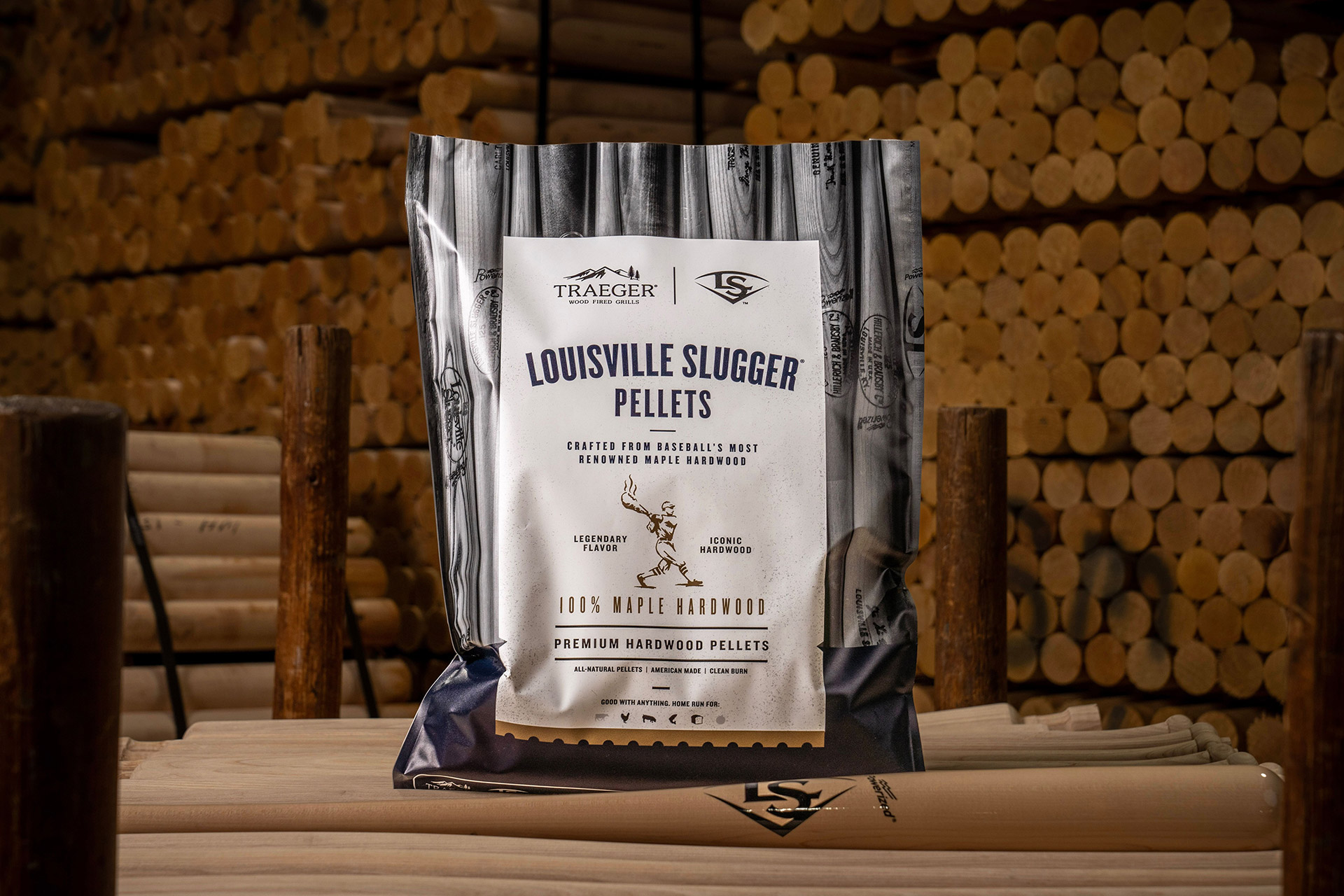Traeger x Louisville Slugger Maple Wood Pellets
