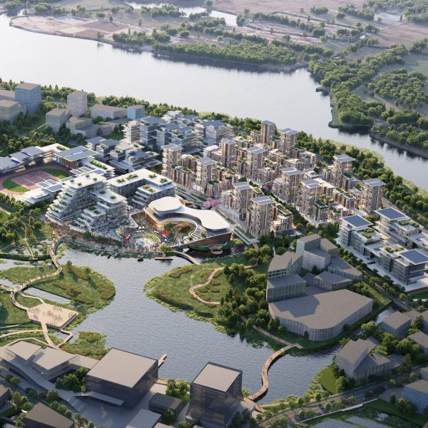 Foster + Partners draws on "historic water towns" for mixed-use Shanghai neighbourhood