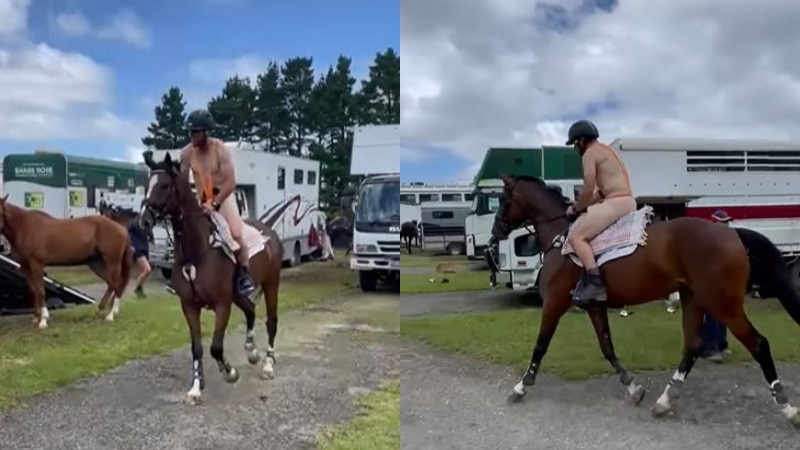 'Horrified' Olympic great Kieran Perkins condemns equestrian's mankini incident