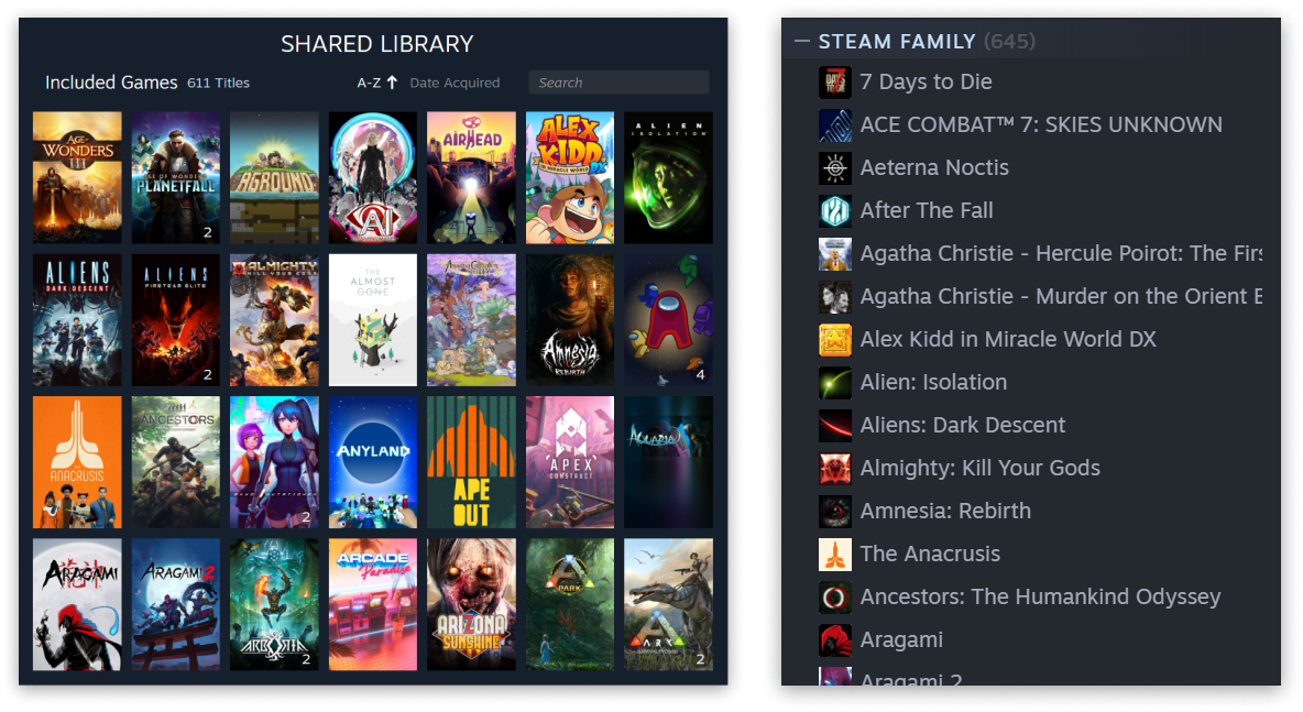 Steam debuts new family sharing, overhauling previous design