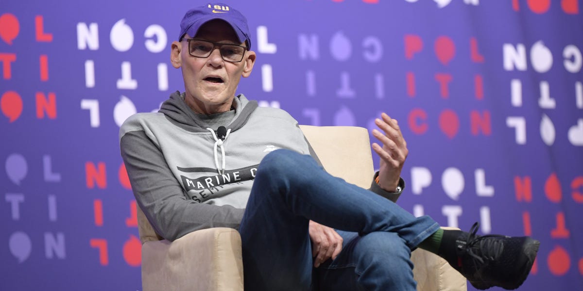James Carville says Democrats are losing support among men due to 'preachy females' who drive the party's culture: 'The message is too feminine'