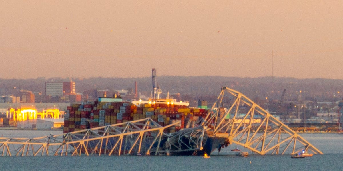 See the cargo ship that brought down a major Baltimore bridge, from all angles