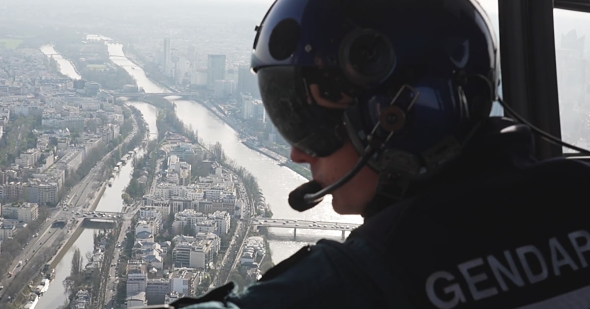 Aboard the eyes in the sky charged with keeping Paris Olympics secure