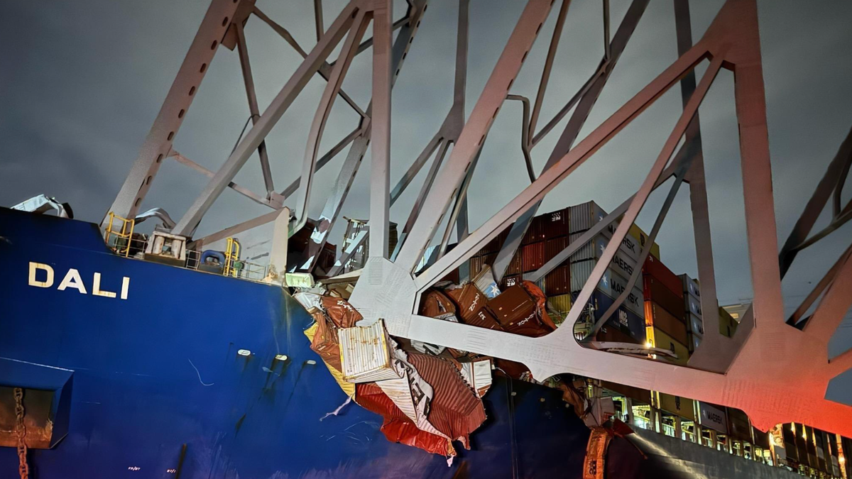 The Dali cargo ship used an anchor to slow its collision with the Baltimore bridge