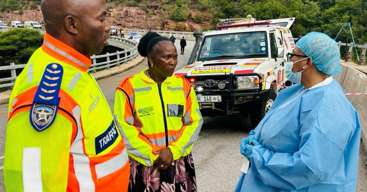 At least 45 people killed after bus plunges into South Africa ravine