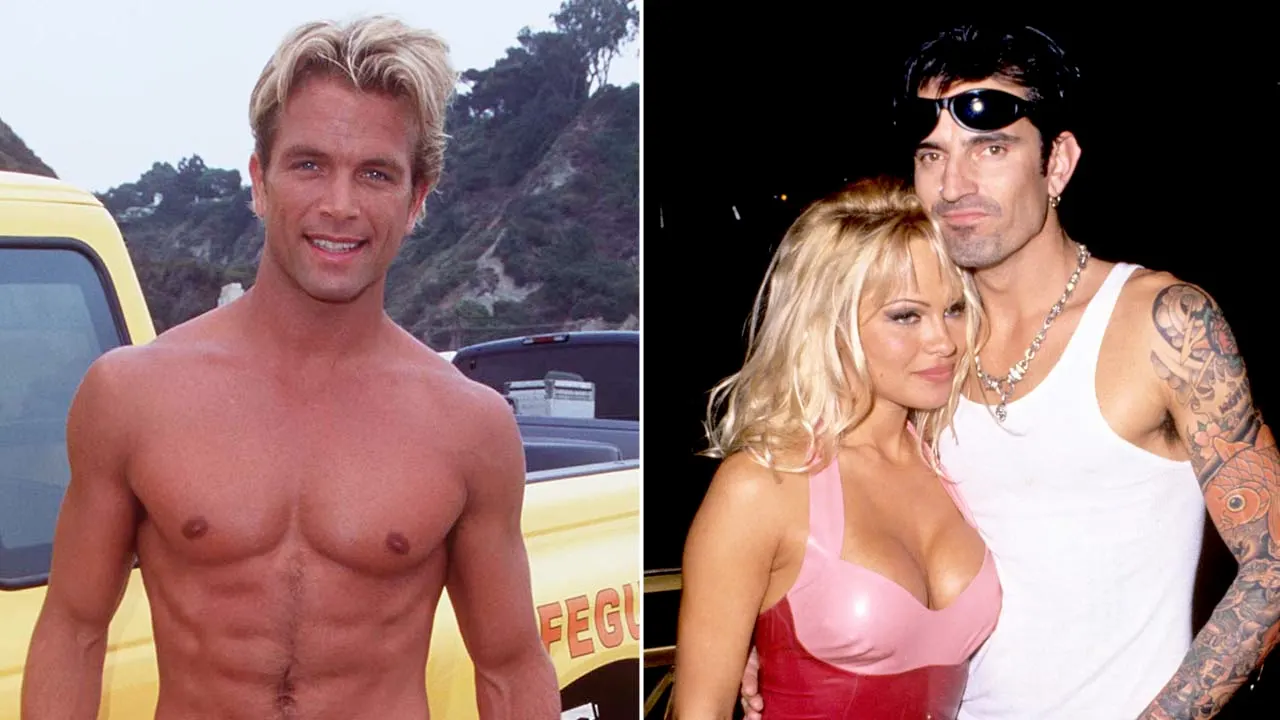 'Baywatch' star says Pamela Anderson's on-screen kiss triggered 'insanely jealous' reaction from Tommy Lee
