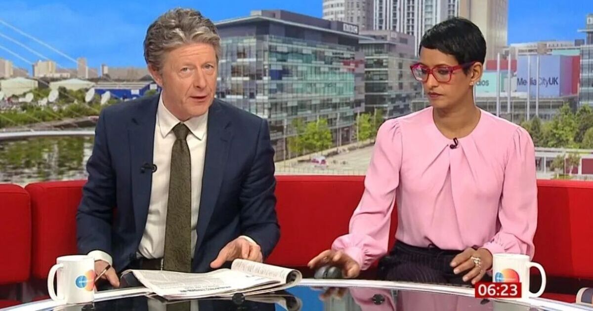 BBC Breakfast's Charlie Stayt absent as Naga Munchetty gains new co-star in major shake-up
