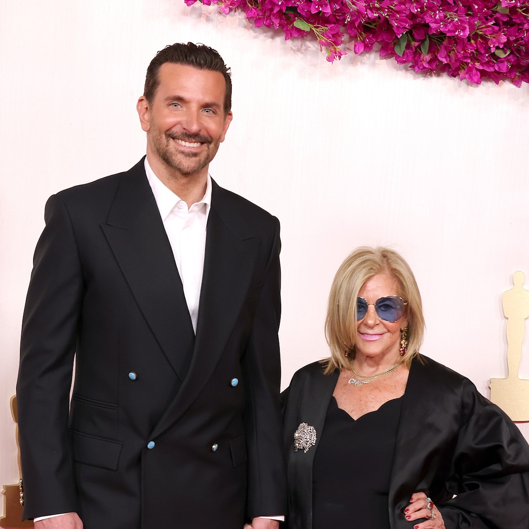  Bradley Cooper Twins With Mom Gloria Campano On 2024 Oscars Red Carpet 