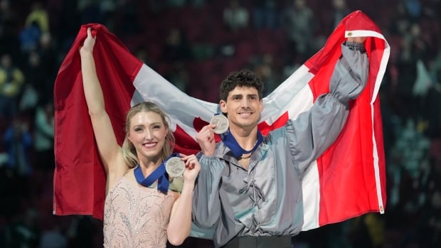 Canada's Gilles, Poirier take ice dance silver at figure skating worlds in Montreal