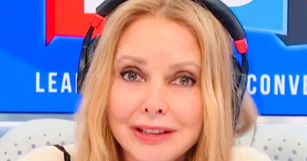 Carol Vorderman fights back tears as she issues apology to LBC caller over family loss