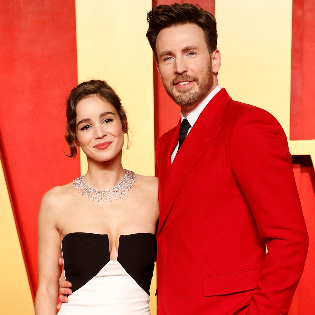  Chris Evans, Wife Alba Baptista Make Red Carpet Debut at Oscars Party 
