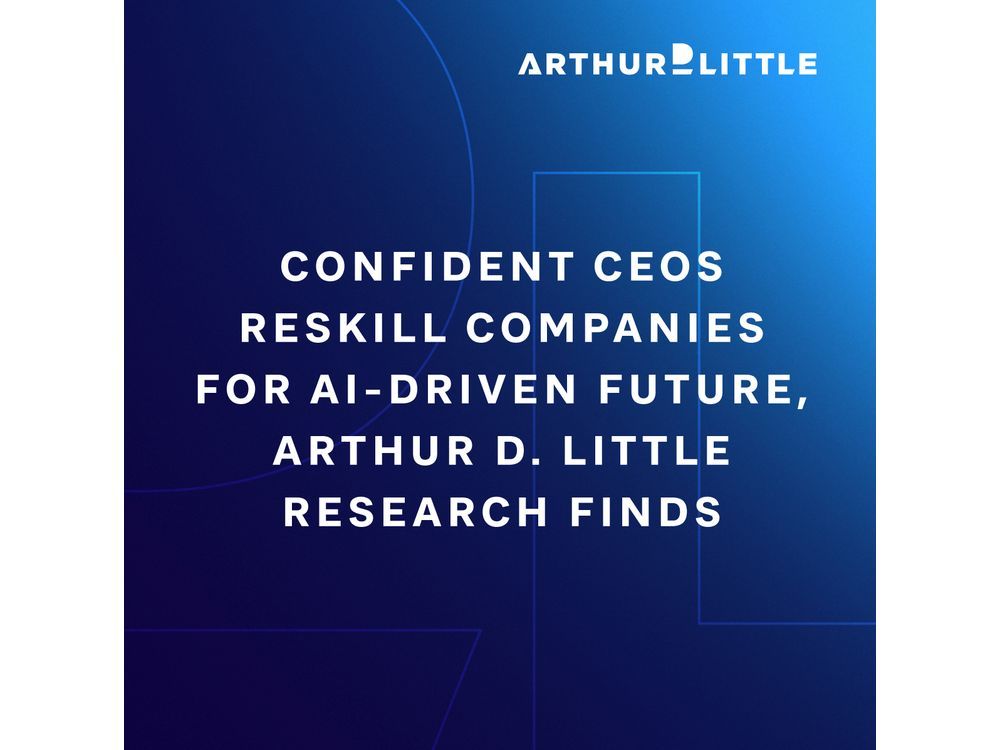 Confident CEOs Reskill Companies for AI-Driven Future, Arthur D. Little Research Finds