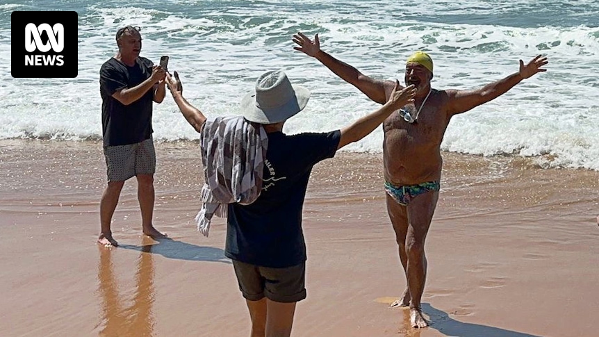 Dean Summers, 64, becomes first person to swim unassisted from Newcastle to Sydney