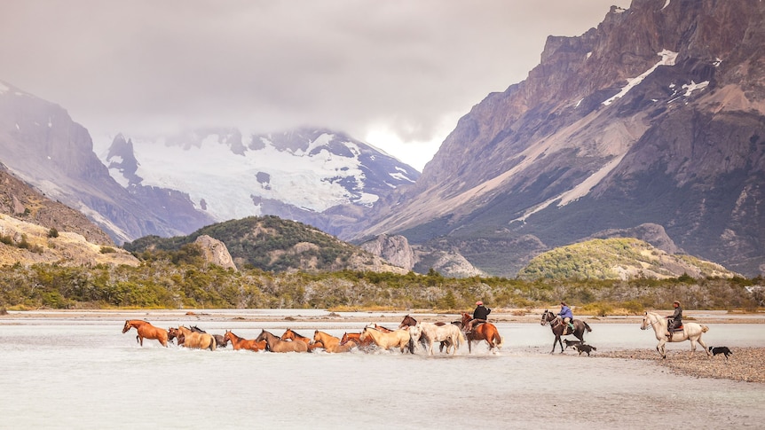 Gaucho Derby riders captured on film in Patagonia by Victorian photographer Kathy Gabriel