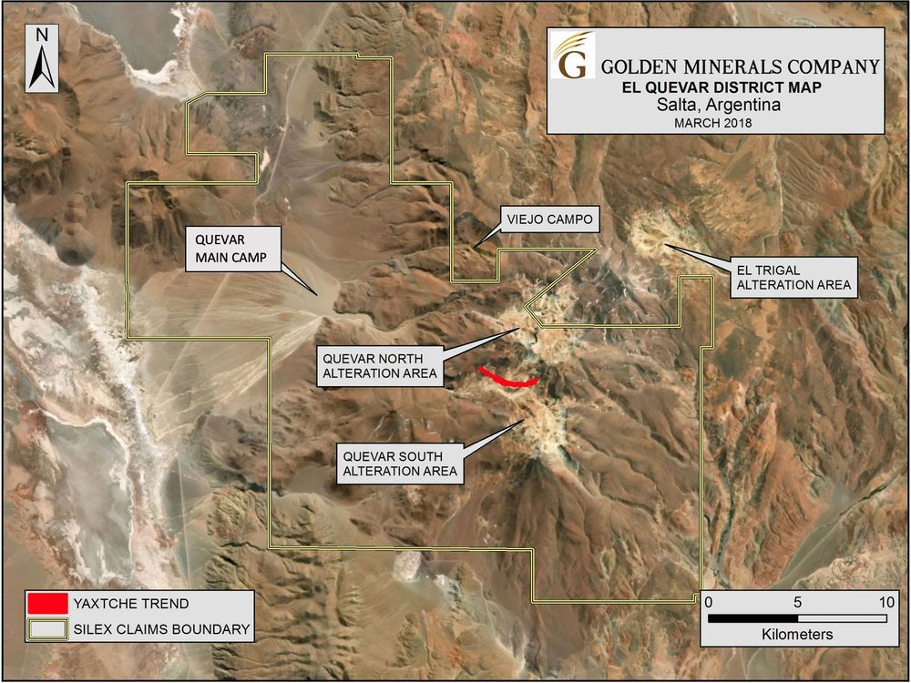 Golden Minerals Announces Return of El Quevar Silver Project