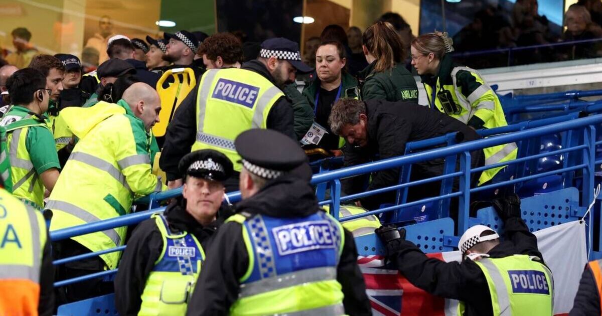 Leeds fan who fell from stand at Chelsea is thug who punched Chris Kirkland