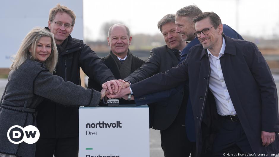 Northvolt launches electric car battery plant in Germany